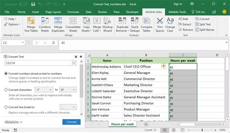 Convert And Replace Characters In Excel Cells