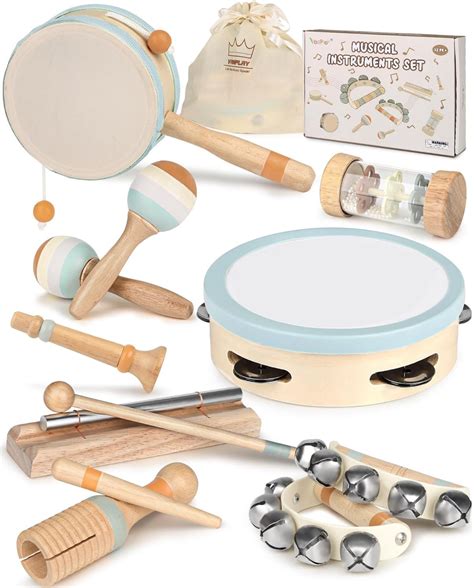 Strumenti Musicali Montessori Batteria Per Bambini Giochi In Legno