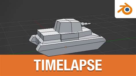 Modeling Low Poly Tank In Blender 3d Timelapse Youtube