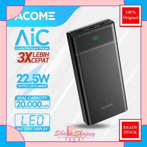 Acome Powerbank Mah All In Fast Charging Qc Pd Vooc Scp Dash