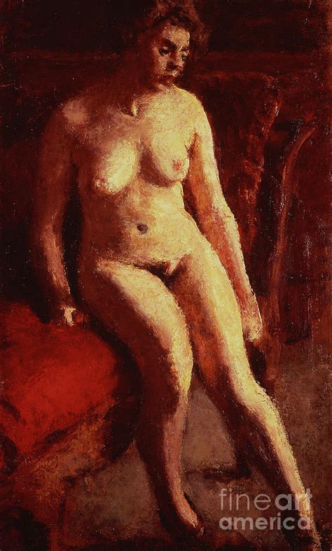 Seated Nude Painting By Roderic O Conor Fine Art America