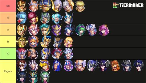 Saint Seiya Legend of Justice Lendas da Justiça Tier List Community