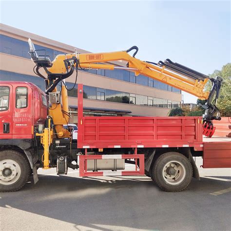 Hot Sale Boblift 3 Ton Truck Mounted Crane Knuckle Boom Factory Price