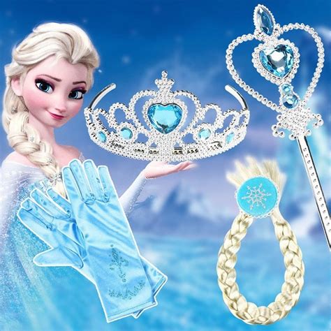 Jual In Frozen Set Elsa Ana Rambut Mahkota Tongkat Shopee