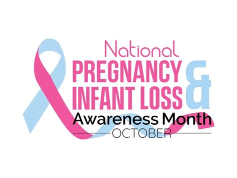 Premium Vector National Pregnancy And Infant Loss Awareness Month