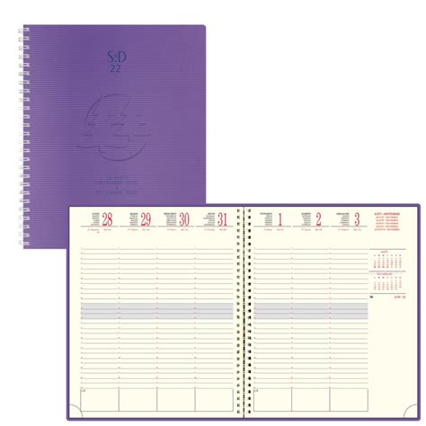 Agenda EXACOMPTA SAD 22W Linicolor Spirale 18 5x22 5cm 1 Semaine