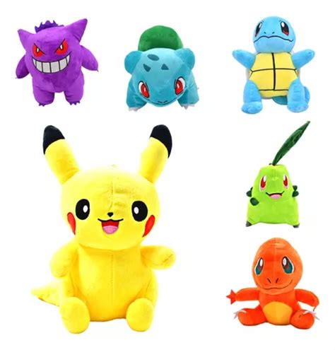 Peluche Pokemon Squirtle Bulbasaur Gengar Regalo Colección Cuotas sin