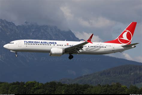 Tc Lyc Turkish Airlines Boeing Max Photo By Karl Dittlbacher Id