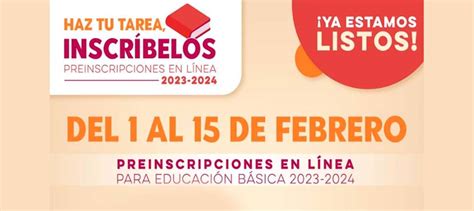 Del Al De Febrero Son Las Preinscripciones En L Nea Para El Ciclo