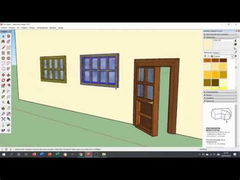 Dibujando Muebles Con Sketchup Ii Puertas Y Ventanas Youtube