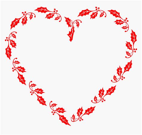 Holly Heart Clip Arts Portable Network Graphics Hd Png Download Kindpng