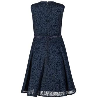 Eisend Mädchen festliches kurzarm Sommerkleid mit Glitzergürtel