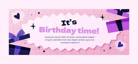 Free Vector | Birthday facebook cover template design