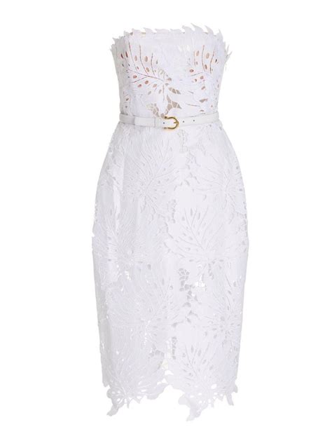 Despina White Lace Midi Dress Mew Mews Fashion