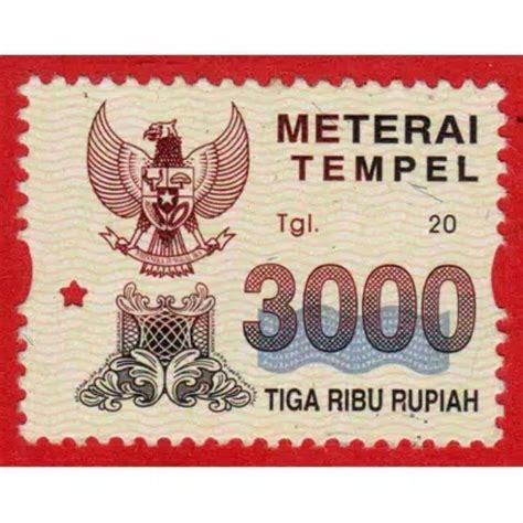 Jual Materai Kuno Bekas Untuk Koleksi Tahun 2000 2015 Meterai Rp 1000