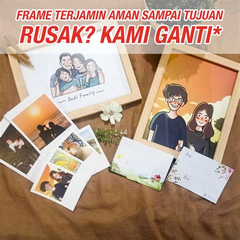 Jual Ilustrasi Wajah Dan Bingkai Kado Ulang Tahun Cewek Hampers