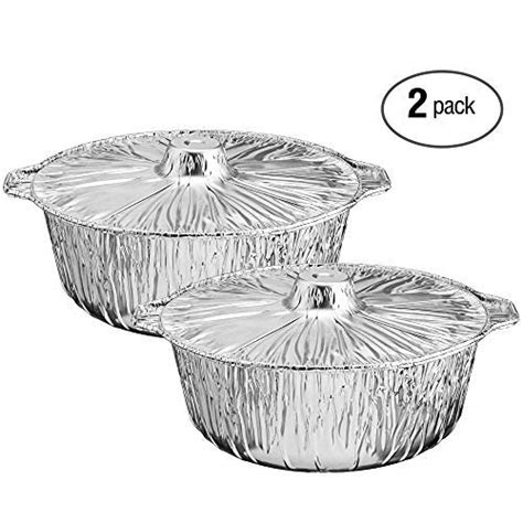 Propack Aluminum Disposable Pots With Lids Large Cooks Pantry