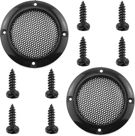 Amazon DGZZI 2inch Speaker Cover 2PCS Black Metal Mesh Grille