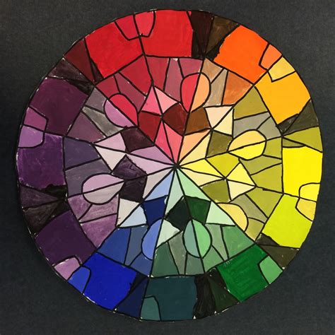 Mrs. Wille's Art Room: Advanced Art color wheel kaleidoscopes