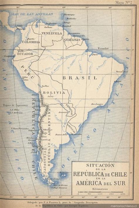 Situación De La República De Chile En La América Del Sur Memoria