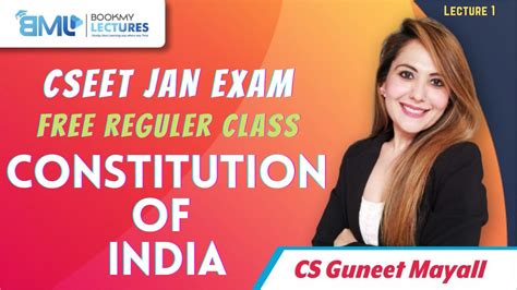 CSEET Legal Aptitude CS Guneet Mayall Constitution Of India