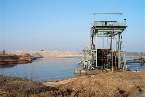 Gravel pit stock photo. Image of sand, construction - 112316088