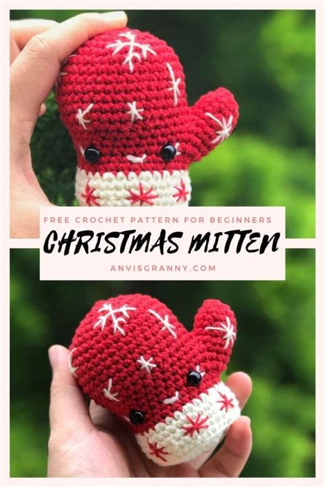 Free Crochet Mitten Ornament Pattern Artofit