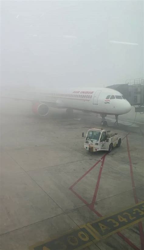 10 Flights Diverted Nearly 100 Delayed In Delhi As Dense Fog Hits Ops