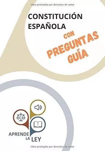 Libro Constitución Española Con Preguntas Guía Span Ldd1 Cuotas Sin