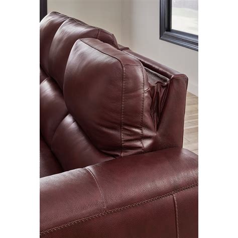 Signature Design By Ashley Alessandro U2550113 Contemporary Leather Match Power Recliner Royal