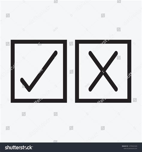 Check Mark Wrong Mark Icons Eps Stock Vector (Royalty Free) 1479042320 | Shutterstock