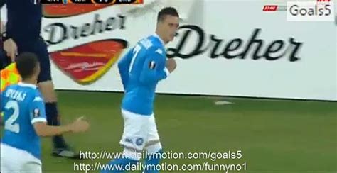 Marek Hamsik Amazing Goal Ssc Napoli Club Brugge Video Dailymotion