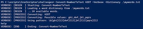 Answering The Powershell Word To Phone Challenge • The Lonely Administrator