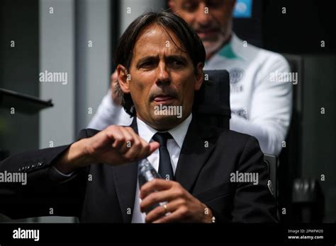 Simone Inzaghi Inter Coach Stock Photo Alamy