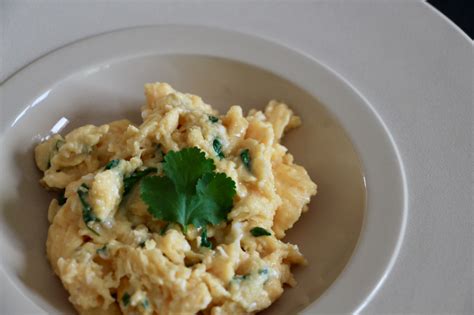 Coriander Scrambled Eggs Casserole And Chocolat