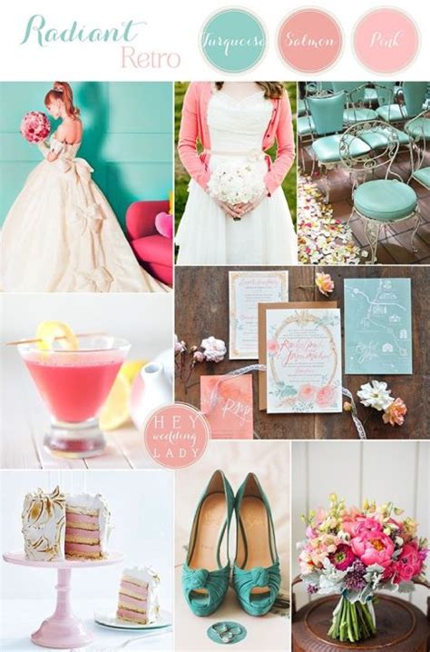 Radiant Retro Pink and Turquoise Wedding Inspiration - Hey Wedding Lady