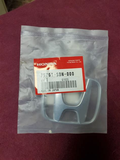 NEW HONDA "H" 03-06 ACCORD 2DR, 06-11 CIVIC 2DR PART #75701-SDN-000 OEM ...