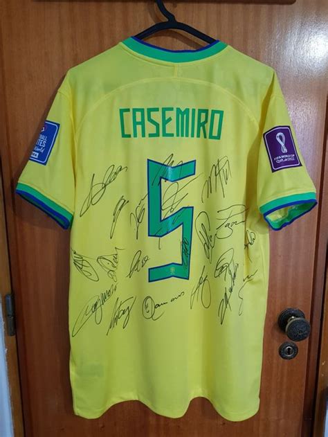 Casemiro Brasilien Wm Home Trikot Team Signiert Kaufen Auf