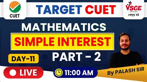 Simple Interest Part Cuet General Test Simple Interest For