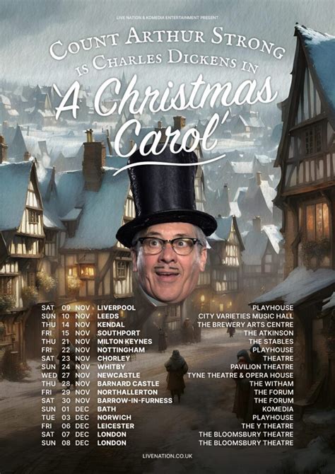 Christmas Shows Announced Count Arthur Strong