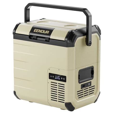 Eenour D18 12 Volt Car Refrigerator Portable Freezer 19qt 18l Battery And Solar Powered Cooler