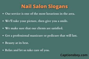 400+ Catchy Nail Salon Slogans That You Will Love