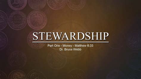 Stewardship Series Week One Money Youtube