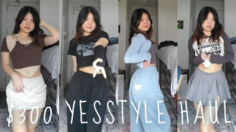 HUGE 300 TRENDY YESSTYLE TRY ON HAUL YouTube