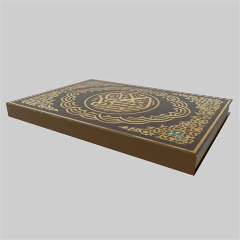 3D Model Quran Book VR AR Low Poly CGTrader