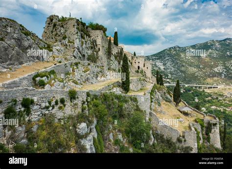 Fortress Of Klis Outside City Of Split In Dalmatia Croatia Beautiful