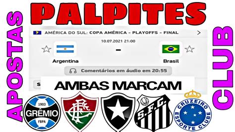 APOSTAS CLUB PALPITES DE FUTEBOL PARA HOJE SÁBADO DIA 10 07 2021