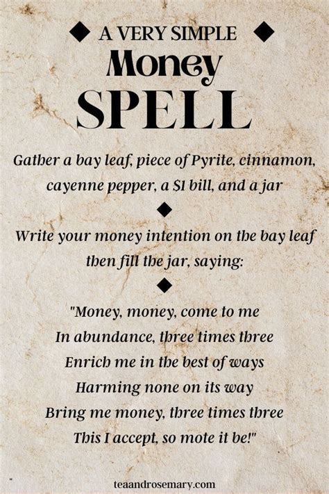 Money Spells Magic Money Spells That Work Money Magic Powerful Money