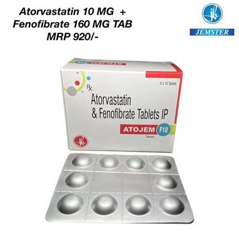 Atorvastatin Fenofibrate Tablets At Box In Chandigarh Id