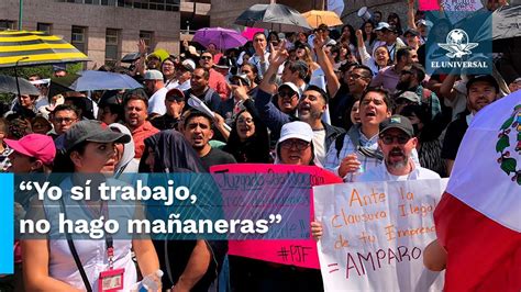 Trabajadores del Poder Judicial llevarán protestas ante AMLO en Palacio